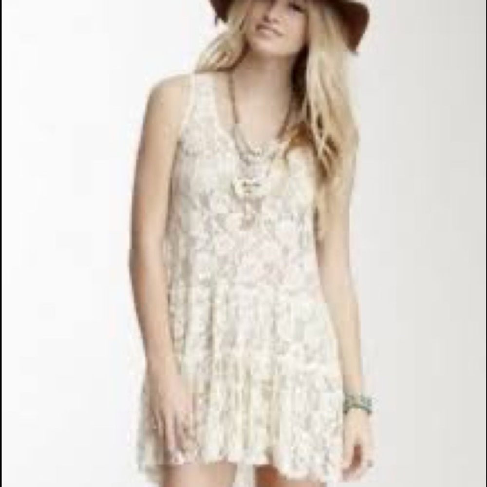 NWOT Free People Lace Tunic